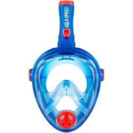 Полнолицевая маска для дайвинга Aqua Speed Spectra 2.0 KID 7079 синий/оранжевый, детская р. S (248-01)