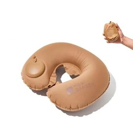 Подушка подголовник с насосом Mobi Garden NX22663028 sand (6941870590489)