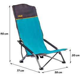 Кресло раскладное Uquip Sandy XL Blue/Grey (244030)