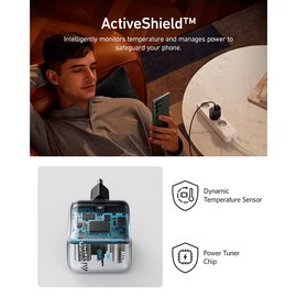 Зарядное устройство Anker PowerPort 313 45W PD + PPS USB-C черный (A2643G11)