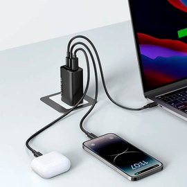 Зарядное устройство Anker PowerPort 336 67W 2xPD & 1xPIQ PPS черный (A2674G11)