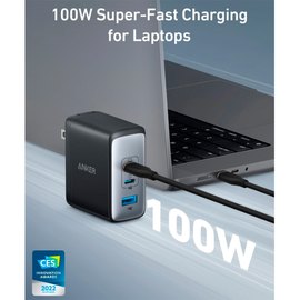 Зарядное устройство Anker PowerPort 736 Nano II 100W черный (A2145G11)