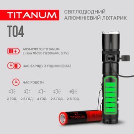Фонарь ручной Titanum TLF-T04 300Lm (32140)