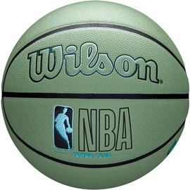 Мяч баскетбольный Wilson NBA Forge Plus Eco BSKT Green size 7 (WZ2010902XB7)