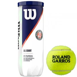 М'ячі для великого тенісу Wilson Roland Garros ALL CT 3 шт/уп (WRT126400)