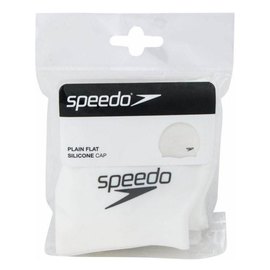 Шапочка для плавания Speedo Flat Silicone Cap AU взрослая, белая (8-709910010)