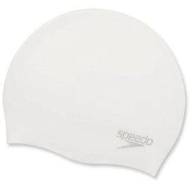 Шапочка для плавания Speedo Moulded Silc Cap AF/AM/AU взрослая, белая (8-7098417614)