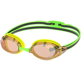 Очки для плавания Speedo Vanquisher 3.0 Mirrored взрослые, зеленый/желтый One Size (8-00473417218), Цвет : Зелёный