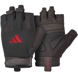 Рукавички для залу Adidas Essential Training Gloves чорний/червоний XS (ADGB-15000RD), Розмір: XS, Колір: Чорний/Червоний