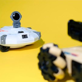 Танк игрушечный Otamanko с движущейся мишенью Space Battle Бежевый (С018 beige), Цвет: Бежевый, изображение 5