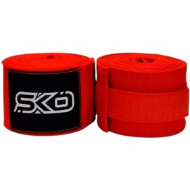 Бинты боксерские Sportko 5м эластичные, пара красные HWE-5, Цвет: Красный, Длина бинта: 5 м