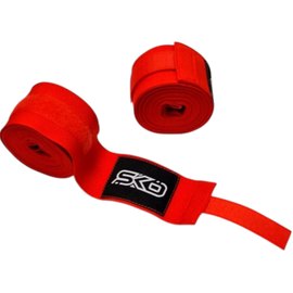 Бинты боксерские Sportko 5м эластичные, пара красные HWE-5, Цвет: Красный, Длина бинта: 5 м, изображение 2