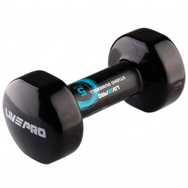Гантель LiveUp Vinyl Studio Dumbbell 5 кг черный (LP8076-5), Вес: 5 кг