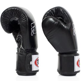 Боксерские перчатки Fairtex BGV1 Black 10 ун (BGV1_10oz_Black), Вес: 10 унций, Цвет: Чёрный, изображение 4