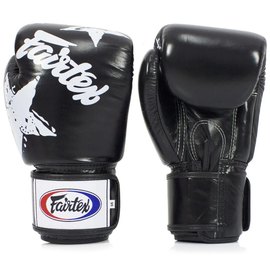 Боксерские перчатки Fairtex BGV1 Nation Print Black 16 ун (BGV1_Print_16oz_Black), Вес: 16 унций, Цвет: Чёрный