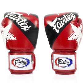 Боксерські рукавички Fairtex BGV1 Nation Print Red 10 ун (BGV1_Print_10oz_Red), Вага: 10 унцій, Колір: Червоний, зображення 2