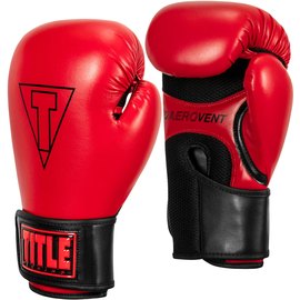 Боксерские перчатки Title Boxing Vegan Gloves Red/Black 14 ун (VGFBG 14 oz RD/BK), Вес: 14 унций, Цвет: Красный/Чёрный