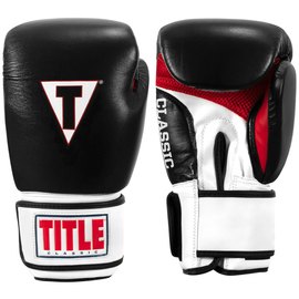 Боксерские перчатки Title Classic Leather 2.0 Black/White/Red 16 ун (CSBGL2 X BK/WH/RD), Вес: 16 унций, изображение 2
