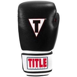 Боксерские перчатки Title Classic Leather 2.0 Black/White/Red 16 ун (CSBGL2 X BK/WH/RD), Вес: 16 унций, изображение 3