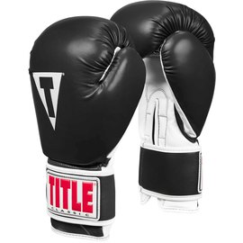Боксерские перчатки Title Classic Pro Style 3.0 Black/White 12 ун (CVVTG3 12 BK/WH), Вес: 12 унций, Цвет: Черный/Белый