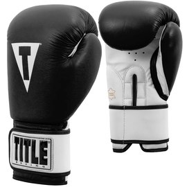 Боксерские перчатки Title Premier Leather Black/White 12 ун (TSBG2 M BK/WH), Вес: 12 унций