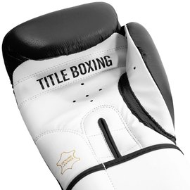 Боксерские перчатки Title Premier Leather Black/White 14 ун (TSBG2 L BK/WH), Вес: 14 унций, изображение 5