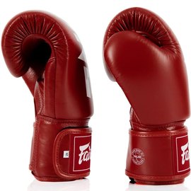 Боксерські рукавички Fairtex BGV1-ONE (натуральна шкіра) Red 14 ун (BGV1-ONE_14oz_Red), Вага: 14 унцій, Колір: Червоний, зображення 4