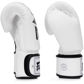 Боксерські рукавички Fairtex BGV1-ONE (натуральна шкіра) White 12 ун (BGV1-ONE_12oz_White), Вага: 12 унцій, Колір: Білий, зображення 4