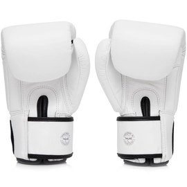 Боксерські рукавички Fairtex BGV1-ONE (натуральна шкіра) White 12 ун (BGV1-ONE_12oz_White), Вага: 12 унцій, Колір: Білий, зображення 3