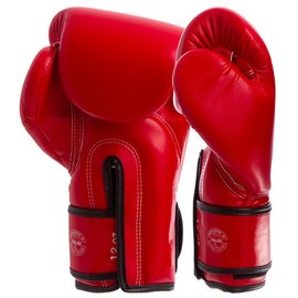Боксерские перчатки Fairtex BGV14 Red 16 ун (BGV14_16oz_Red), Вес: 16 унций, Цвет: Красный, изображение 4