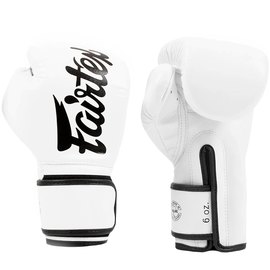 Боксерські рукавички Fairtex BGV14 White 12 ун (BGV14_12oz_White), Вага: 12 унцій, Колір: Білий