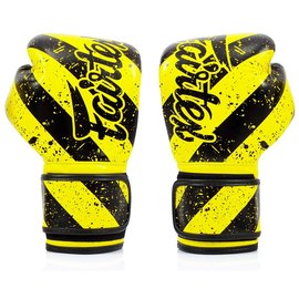 Боксерские перчатки Fairtex BGV14Y Yellow/Black 14 ун (BGV14Y_14oz_Yellow/Black), Вес: 14 унций, изображение 2