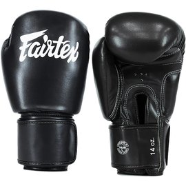 Боксерські рукавички Fairtex BGV27 Black 14 ун (BGV27_14oz_Black), Вага: 14 унцій, Колір: Чорний