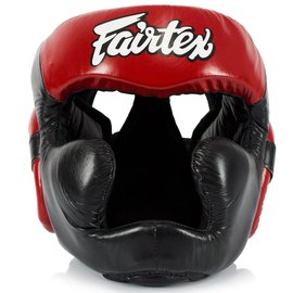 Боксерский шлем Fairtex HG13 Black/Red M (HG13_M_Black/Red), Размер: M