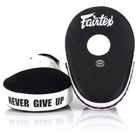 Лапы боксерские Fairtex FMV13 Black/White (FMV13_Black/White), изображение 2
