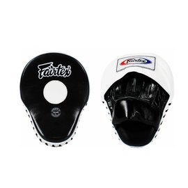 Лапы боксерские Fairtex FMV9 Focus Mitts Black/White (FMV9_Black/White), изображение 2
