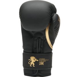 Боксерские перчатки Leone GN059D Black/Gold 10 ун. (GN059D_Bl/Gold_10oz), Вес: 10 унций, изображение 4