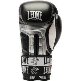 Боксерские перчатки Leone GN208 Iconic Black 12 ун. (GN208_Black_12oz), Вес: 12 унций, Цвет: Чёрный, изображение 3