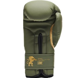 Боксерские перчатки Leone Mono Military 16 ун. (GN059G_Green_16oz), Вес: 16 унций, Цвет: Зелёный, изображение 4