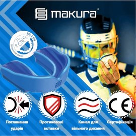 Капа для бокса Makura Ignis (возраст 11+) Blue/Blue (art.6017514063), Цвет: Синий, изображение 3