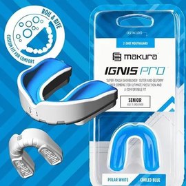 Капа для бокса Makura Ignis (возраст 11+) White/Blue (art.6017514033), Цвет: Синий/Белый, изображение 2