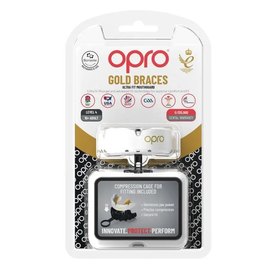 Капа для бокса OPRO Gold Braces под брекеты (возраст 11+) White/Gold (art.102506004), изображение 5