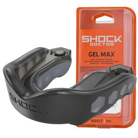 Капа для бокса Shock Doctor Gel Max (возраст до 10) Black (art. 6210-BK-YTR), Цвет: Чёрный