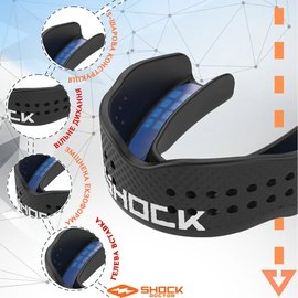 Капа для бокса Shock Doctor SuperFit (возраст 11+) Black (art. 8901-BK-AD), изображение 3