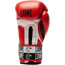 Боксерские перчатки Leone GN208 Iconic Red 14 ун. (GN208_Red_14oz), Вес: 14 унций, Цвет: Красный, изображение 5