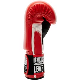 Боксерские перчатки Leone GN208 Iconic Red 16 ун. (GN208_Red_16oz), Вес: 16 унций, Цвет: Красный, изображение 4