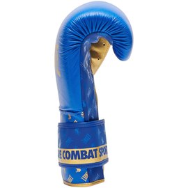Боксерские перчатки Leone GN220 DNA Blue 12 ун. (GN220_Blue_12oz), Вес: 12 унций, Цвет: Синий, изображение 4