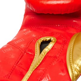Боксерские перчатки Leone GN220 DNA Red 12 ун. (GN220_Red_12oz), Вес: 12 унций, Цвет: Красный, изображение 6