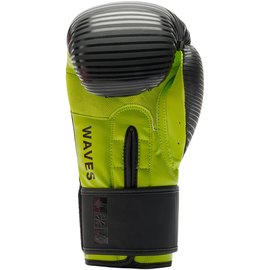 Боксерские перчатки Leone GN313 Waves Black 10 ун. (GN313_Black_10oz), Вес: 10 унций, Цвет: Чёрный, изображение 3