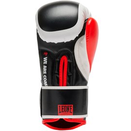 Боксерские перчатки Leone GN333 Logo Wacs Black 16 ун. (GN333_Black_16oz), изображение 3